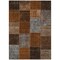 Edge Collections - 9' x 12' - Brown - Durable Patchwork Indoor-Outdoor Area Rug - 1 Piece